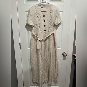 Vintage Jessica Howard linen dress